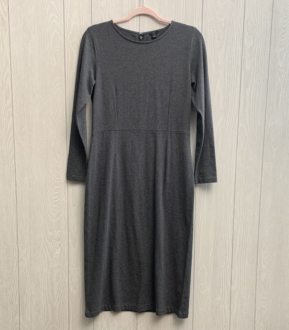 J.Crew Gray Long Sleeve Dress Size 6 NWT